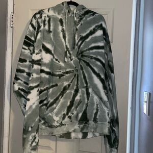 Green Tie Dyed Hoodie